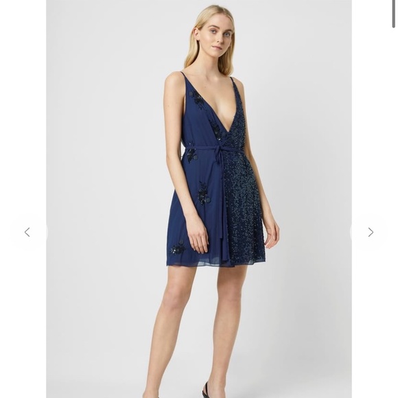 French Connection Dresses & Skirts - French Connection Aurora Embellished Wrap Dress | Cocktail Dress
